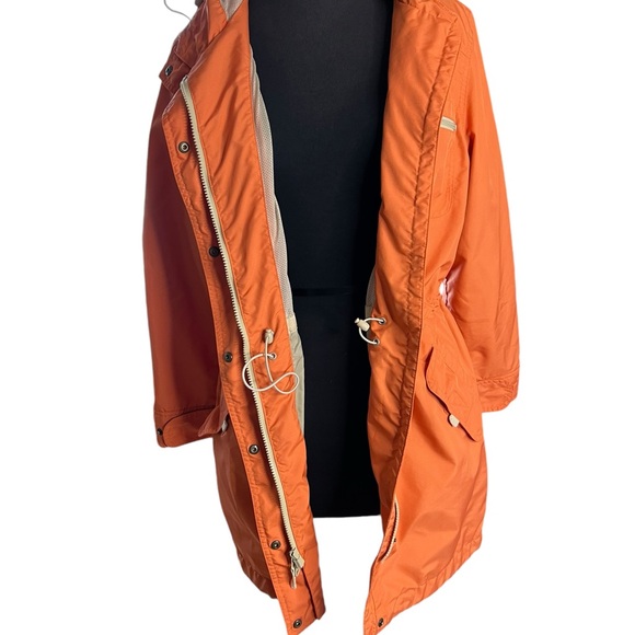Eddie Bauer hooded Utility orange coat jacket Outerwear women’s size S - Picture 5 of 14